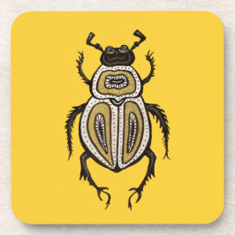 Posavasos Arte decorativo de enttomología de escarabajo