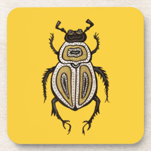 Posavasos Arte decorativo de enttomología de escarabajo