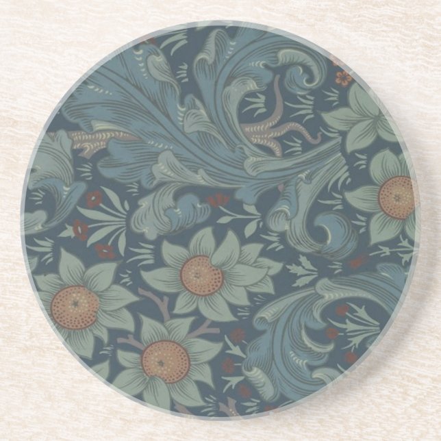 Posavasos Arte del patrón de William Morris Orchard (Frente)
