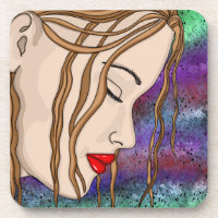Arte digital | Dama triste profunda en el pensamie
