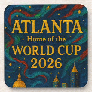 Posavasos Arte Elegante de Fútbol de Atlanta 2026
