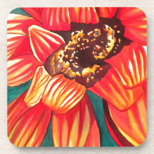 Posavasos Arte floral del desierto de Gazania por Sacha Gros