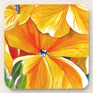 Posavasos Arte floral original acuarela floral