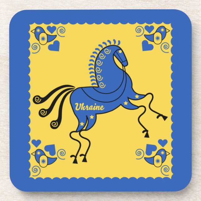 Posavasos Arte folclórico de Ucrania (Frente)