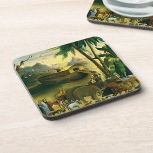 Posavasos Arte Folclórico Victoriano Antiguo, Arca de Noé de