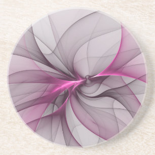 Posavasos Arte fractal abstracto moderno caótico elegante ro