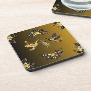 Posavasos Arte Gráfico Negro y Dorado, Unidad de Otro Mundo