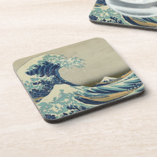 Posavasos Arte japonés vintage, La gran ola de Hokusai