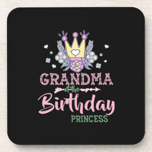 Posavasos Arte Madre Abuela De La Princesa De Cumpleaños N
