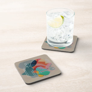 Posavasos Arte minimalista abstracto retro