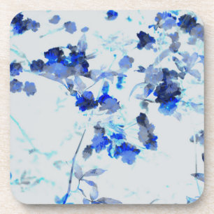 Posavasos Arte moderno y moderno de estampado floral/floral