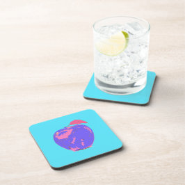 Posavasos Arte pop de Apple morado
