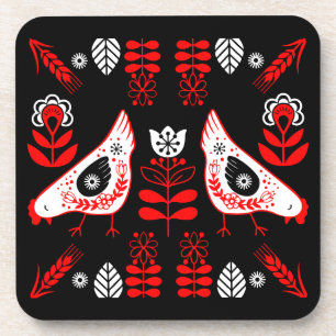 Posavasos Arte popular de Chicken Hen