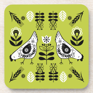 Posavasos Arte popular de Chicken Hen