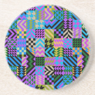 Posavasos Arte Popular Tribal - Azul