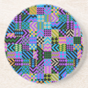 Posavasos Arte Popular Tribal - Azul