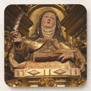 Posavasos Arte religioso que representa a Santa Teresa