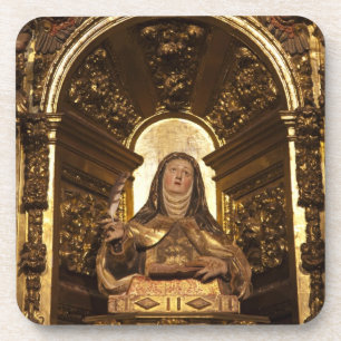 Posavasos Arte religioso que representa a Santa Teresa