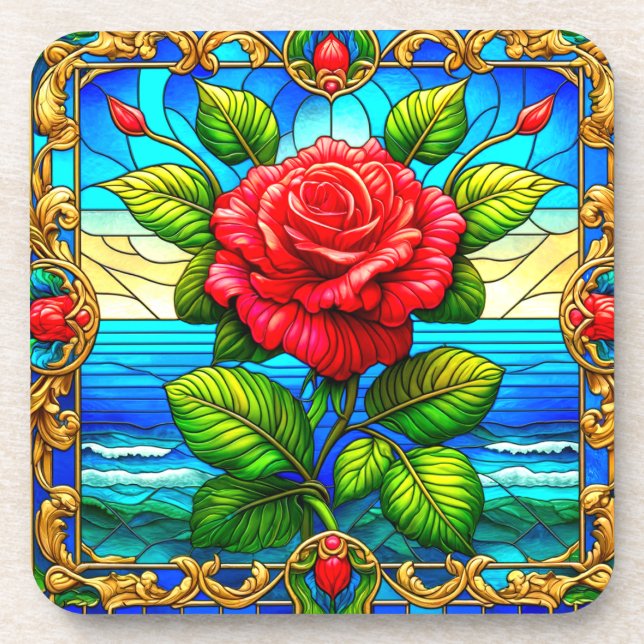 Posavasos Arte Rosa (Frente)
