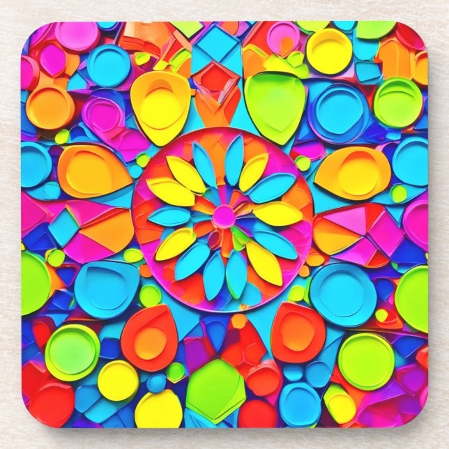 Posavasos Arte sinfónico de Kaleidoscope (Frente)