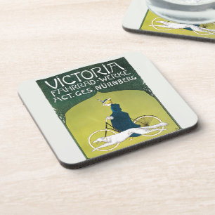 Posavasos Arte vintage Nouveau, Victoria Fahrrad Werke, Rehm