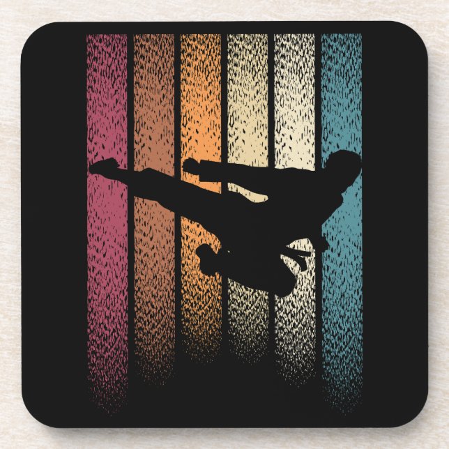 Posavasos Artes Marciales Retro Vintage (Frente)