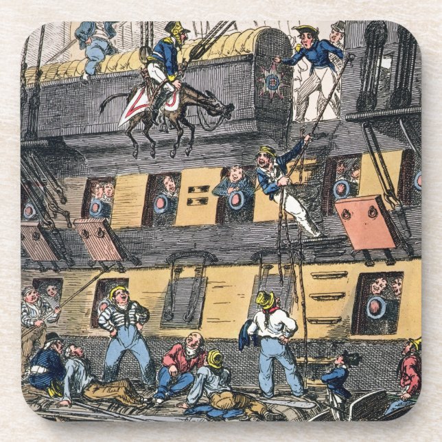 Posavasos Artillería o un infante de marina de caballo (Frente)