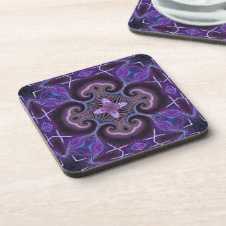 Posavasos Artista fractal púrpura