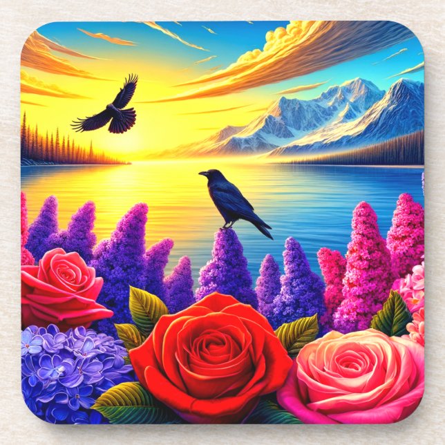 Posavasos Artsy Crow (Frente)