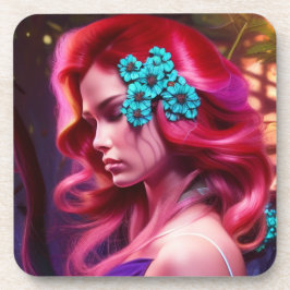 Posavasos Artsy Flower Lady