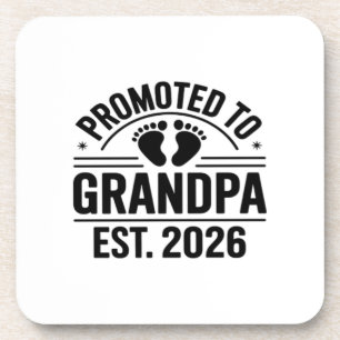 Posavasos Ascendido a abuelo, Est. 2026, divertido nuevo abu