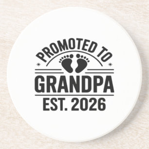Posavasos Ascendido a abuelo, Est. 2026, divertido nuevo abu