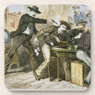 Posavasos Asesinato de "Bill salvaje" (W.B. Hickok) por Jack