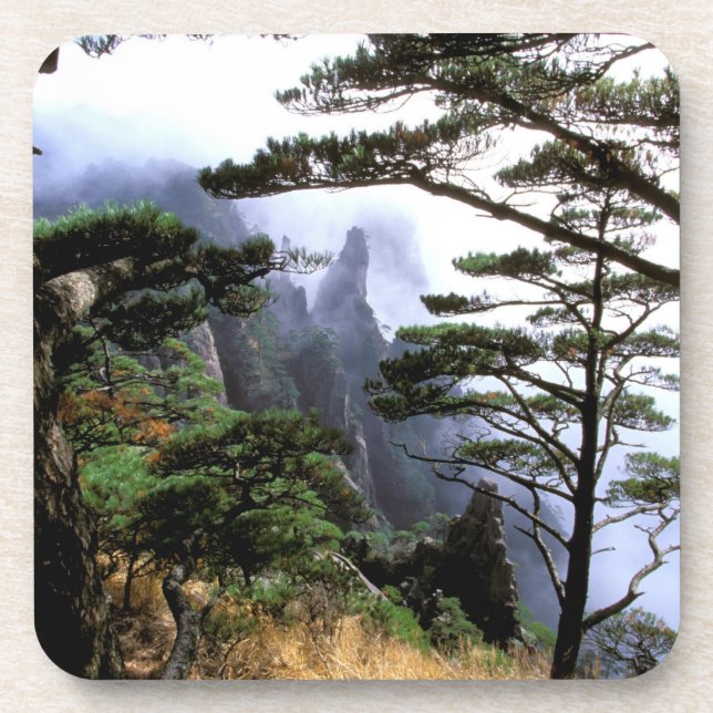 Posavasos Asia, China, Huanshan. La montaña amarilla (Frente)