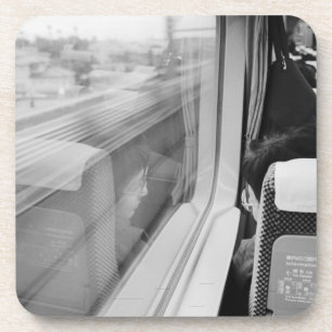 Posavasos Asia, Japón. A bordo del tren bala Shinkansen