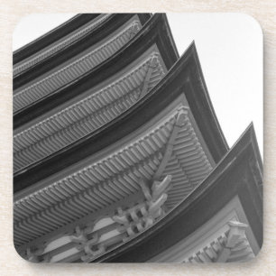 Posavasos Asia, Japón, Miyajima. Detalle del templo