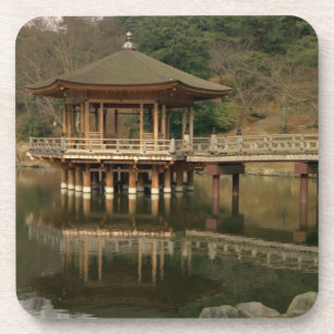 Posavasos Asia, Japón, Nara, Templo en Nara