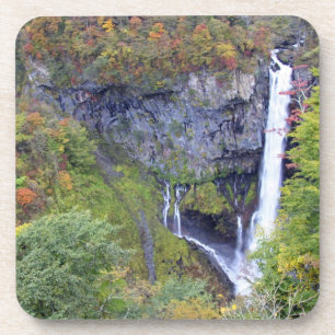 Posavasos Asia, Japón, Nikko. Catarata Kegon de Nikko, una