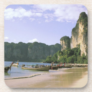 Posavasos Asia, Tailandia, Krabi. Playa West Railay, larga