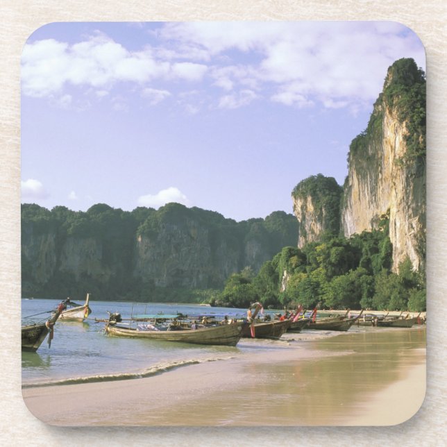 Posavasos Asia, Tailandia, Krabi. West Railay Beach, larga (Frente)