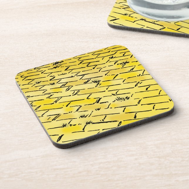 Posavasos Asistente de cosecha de Oz Camino de ladrillo amar (Lado Izquierdo)