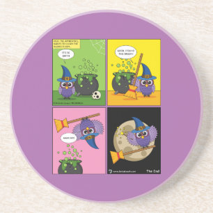 Posavasos Asistente para aprendices - Cómic de limpieza