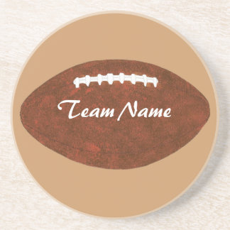 Posavasos Asistentes de fútbol con nombre de equipo personal