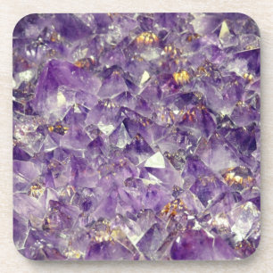 Posavasos Aspecto de piedra preciosa de cristal de amatista