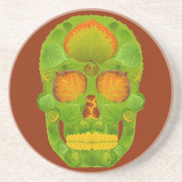 Posavasos Aspen Leaf Skull 10
