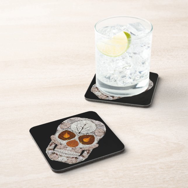 Posavasos Aspen Leaf Skull 11 (Lado Derecho)