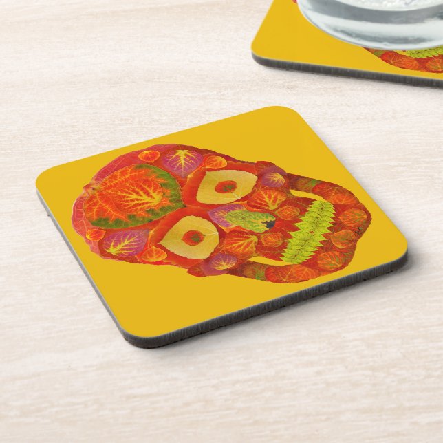 Posavasos Aspen Leaf Skull 16 (Lado Izquierdo)