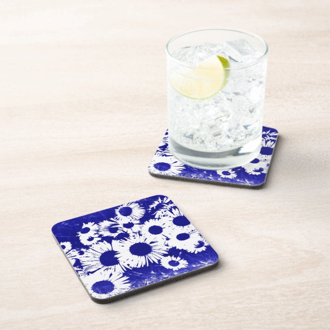 Posavasos Aster salvaje de Nueva Inglaterra (Lado Derecho)