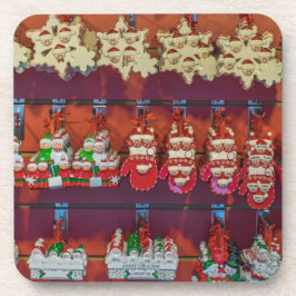 Posavasos Astillas cuadradas de adornos de árbol de Navidad