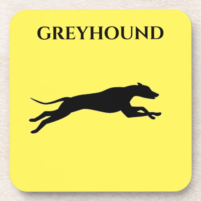 Posavasos Astilleras de GREYHOUND con corcho en juego. (Frente)